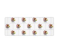 Illinois State Flag Keyboard and Mouse Pad, Extra Large Desk Cover, Spill Resistance Mat for Smooth Tracking