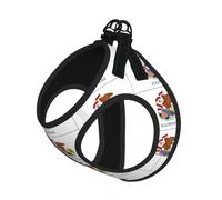 Illinois State Flag Pet Leash Vest For Small Dogs Cats Reflective Adjustable Soft Outdoor Walking Hiking Training