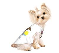 Illinois State Flag Print Lightweight Dog Vest, Cat Sleeveless Shirt, Breathable Mesh Design for Summer Walking and Play