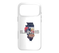 Illinois State Map Road Trip Chicago Aurora Springfield Case for iPhone 17 Pro Max