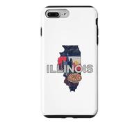 Illinois State Map Road Trip Chicago Aurora Springfield Case for iPhone 7 Plus/8 Plus