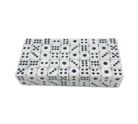 Illkjasfc 100Pcs Round Corner Six Sided Dices Role Playing Game Math Counting Teaching Tool for Board Game KTV Party Six Sided Set Round Corner