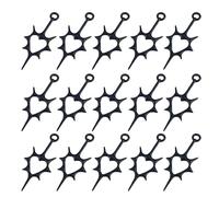 Illkjasfc 15Pcs Vintage Heart Shaped Bead Charm Antique Silver Dangle Pendants For Necklace Earring Making Supplies Thorns Pattern Charm