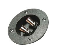 Illkjasfc 2 Way Speakers Box Clamp Home Car Stereoes Binding Post Round Spring Cup Connectors Speakers Junction Box Back Panel Subwoofer Binding Post