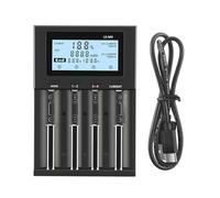 Illkjasfc 4 Bay LCD Display Battery Charging With Capacity Tester For 18650 26650 22650 20700AA 3A Batteries For LII Bay Fast Charging Station