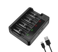 Illkjasfc 4Slots USB Fast Charging AA 3A Battery Charging For Rechargeable Batteries Featuring Independently Slot Fast Charging Battery