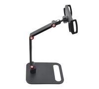 Illkjasfc Adjustable Aluminum Portable Monitor Stand For 4.7inch-18inch Screens Phones/Tablets With 360Rotation & AntiSlip Base Portable Monitor Holder For Screens