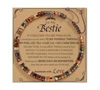 Illkjasfc Adjustable Handmade Stone Decoration For All Ages Featuring A Blessing Card And Multiple Color Addition Handmade Adjustable