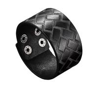 Illkjasfc Adjustable Imitation Leather with Secure Clasp Alloy Hardware Mens Minimalists Styles Wrist Accessory Closure Leather