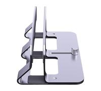 Illkjasfc Aluminum Laptop Holder Vertical Adjustable Desktop 14mm 45mm Thickness For Optimization Ergonomic Laptop Desk Mount