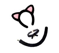 Illkjasfc Animal Cats Costumes Cats Ears Headband Tail Choker Tutu Skirt Animal Fancy Costume Kits Halloween Cosplay Party Accessory Halloween Cosplay Costume