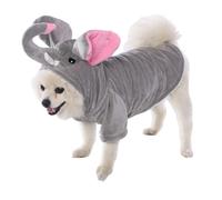 Illkjasfc Dog Elephant Costume Hoodies Sweatshirt Outfit For Pet Comfortable Wear Occasions Birthdays Easy Dressing Comfortable Dog Outfit