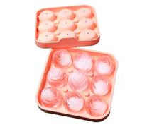 Illkjasfc Easily Release Ice Mold Rose Flower Shape Tray Flexible Silicone Maker For Cocktails Coffee Easy To Use Rose Flower Shape Ice Maker