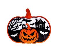 Illkjasfc Eerie Wooden Specter Pumpkins Hanging Decoration Halloweens Party Supplies 18x15cm Multiple Designs Home Festival Decors Festival Wooden Pumpkins Specter Decors
