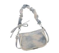 Illkjasfc Elegant Ruched Shoulder Purse with Pleated Texture Armpit Bag PU Handbag Suitable for Daily Wear and Leisure Activities Adjustable Strap Purse