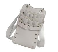 Illkjasfc Ergonomic Hairdressing Tool Pouches Organized 7 Pocket Scissor Storage Case Adjustable Strap Belt Clip For Salon Use Mobile Hairdressing Tool Bag