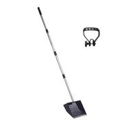 Illkjasfc Ergonomic Rubber Grip Manure Scooper For Elderly Users Adjustable 35 65 Inch Stainless Handle For Back Extended Handle Back Friendly Manures Tool