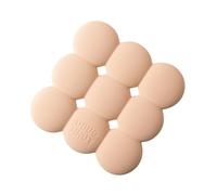 Illkjasfc Food Grade Silicone Heat Insulation Pad Doughnuts Coasters Resistant Protectors Portable for Home Picnics BBQ Silicone Trivet Resistant