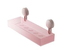 Illkjasfc Gentle Tone Bathroom Rack Waterproof Wall Attaches Unit With Simple Adhesive Installation For Shower Organization Adhesive Without Bathroom Storage Solution