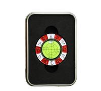 Illkjasfc Golfs Putt Green Reader with Iron Box Greens Reading Tool Detachable Levels Golfs Hat Clip Marker Golfer Gift Detachable Golf Hat Clip Marker