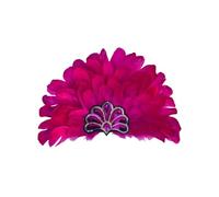 Illkjasfc Indian Feathered Headdress Headband For Photography Costumes Party Adjustable Soft Headpiece Festival Party Headpiece For Women