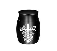 Illkjasfc Memorial Casket Ashes Container Urn Cremation Sympathy Ashes/Hair Elegant Urn Casket For Women Men Elegant Aluminum Memorial Box