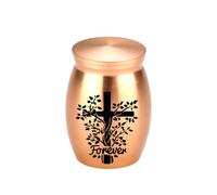 Illkjasfc Memorial Casket Ashes Container Urn Cremation Sympathy Ashes/Hair Elegant Urn Casket For Women Men Elegant Aluminum Memorial Box