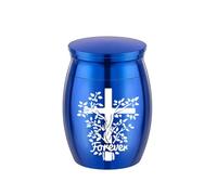 Illkjasfc Memorial Casket Ashes Container Urn Cremation Sympathy Ashes/Hair Elegant Urn Casket For Women Men Elegant Aluminum Memorial Box