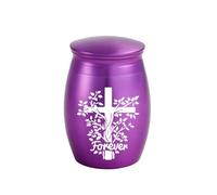 Illkjasfc Memorial Casket Ashes Container Urn Cremation Sympathy Ashes/Hair Elegant Urn Casket For Women Men Elegant Aluminum Memorial Box