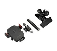 Illkjasfc Multiple Phone Holder with Clamp Base 3 Adjustable for Camera Light Smartphone Desktop Stability Widely Phone Clip with Metal Construction