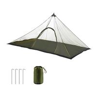 Illkjasfc Multipurpose Polyester Meshes Camp Shelter Permeable Meshes Mosquitoes Curtain for Backyard Activity Family Friendly Camping Tent with Ground Stakes