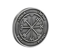 Illkjasfc Mystics Protections Coin Polished Alloys Meditations Coin Spiritual Meditations Accessory For Prayer Altars Or Desk Display For Collection Divination Pagan