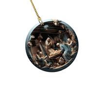 Illkjasfc Not Deadly Birth Decoration Car Suspended Deck Strong Christmas Polyacrylate Present Not Toxic Christmas