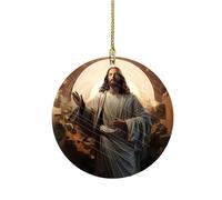 Illkjasfc Not Deadly Birth Decoration Car Suspended Deck Strong Christmas Polyacrylate Present Not Toxic Christmas