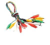 Illkjasfc Pack Of 10 Laboratory Test Leads Mixed Size Alligators Clip 5 Distinct Color Enhancing Electrical Tool Secure Grip Clip Wire