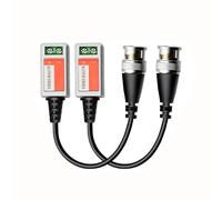 Illkjasfc Passive Video Balun Connectors BNC Passive Transceiver Cable For Surveillances Camera Systems 200m Extendable Ranges CCTV Transceiver