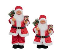 Illkjasfc Retractable Santa Figurine With Flexible Design For Holiday Family Activities And Space Saving Decoration Festival Santa Figurine For Holidays