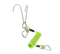 Illkjasfc Stainless Steel Double Head Diving Reef Spring Hook Secure Gear Underwater Equipment Attachments For Surfing Use Double Head Rope
