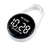 Illkjasfc Student Keychain Digital Pocket Watch Small Hanging Electronic Clock Housing Backpacks Pendants School Essential Compacts Keyring Watch for Students