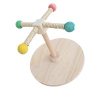 Illkjasfc Tabletop Bird Perch With Easy Installation For Parrots Parakeets Conures Lovebirds Cockatiels Interactive Spinnings Toy Interactive Bird Toy