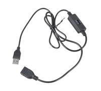 Illkjasfc USB Male To Female Extension Cable With 3 Speed Adjustable Switches For 5V Blower Fan Pumps For PC PowerBanks Multiple Speed USB Power Extension Line