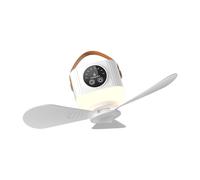 Illkjasfc USB Power Remote Ceiling Fan With Adjustable Speeds And Night Light For Campsites Bedrooms And Camping Tent Canopys Portable Camping Fan
