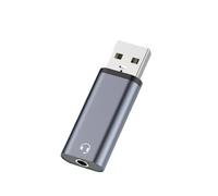 Illkjasfc USB To 3.5mm Adapter USB To 3.5mm Cable For Headphones Window Laptop Desktops Docking Station Cable