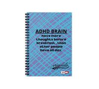 ILLTOCHILL ADHD Pride Notebook ADHDer Gift Neurospicy Awareness Journal Adult Community