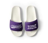 ILLTOCHILL Anxious Adult Men S Slides Anxiety Awareness Generalized Disorder Gift, White, 11.5