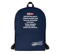 ILLTOCHILL Autistic Pride Backpack Actually Autistic Awareness Gift Autistic Adult Bag