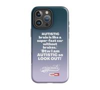 ILLTOCHILL Autistic Pride Phone Case Autistic Awareness Gift Actually Autistic Community Clear
