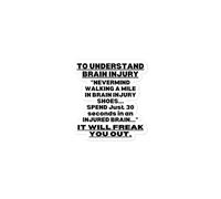 ILLTOCHILL TBI Awareness 'Brain Injury Understanding' Sarcastic Quote Traumatic Brain Injury Awareness Sticker Perfect for Concussion Recovery Gifts, Brain Injury Gifts to Educate Society.