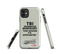 ILLTOCHILL TBI Awareness Tough Case for iPhone® Brain Injury Survivor Community Gift Clear