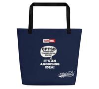 ILLTOCHILL TEPT-C Pride Cloth Bag | C-PTSD Awareness Gift Trauma Complex, Black, Talla única
